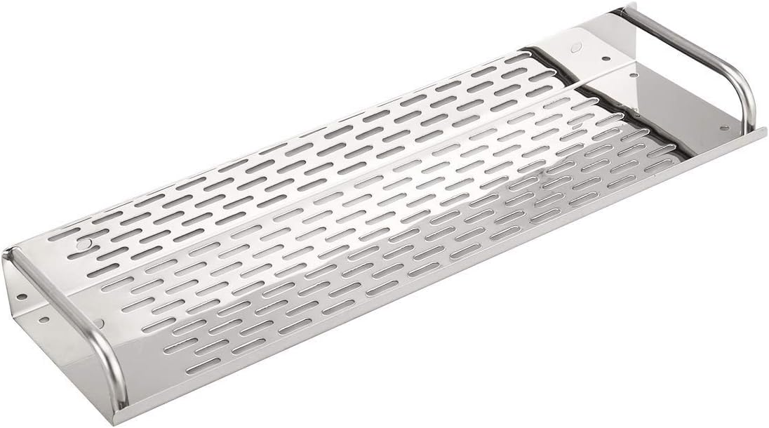 Bathroom Shelf Organizer Shower Caddy with Towel Bar, Wall Mounted Storage Rack with Traceless Stainless Steel