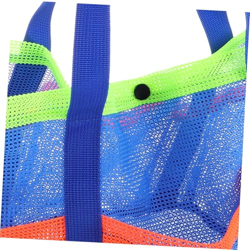 POPETPOP Large Mesh Beach Bag with Multi Pocket Design for Easy Organization Durable Beach Tote for Family Travel and Vacation Comfortable Carrying Shower Caddy3