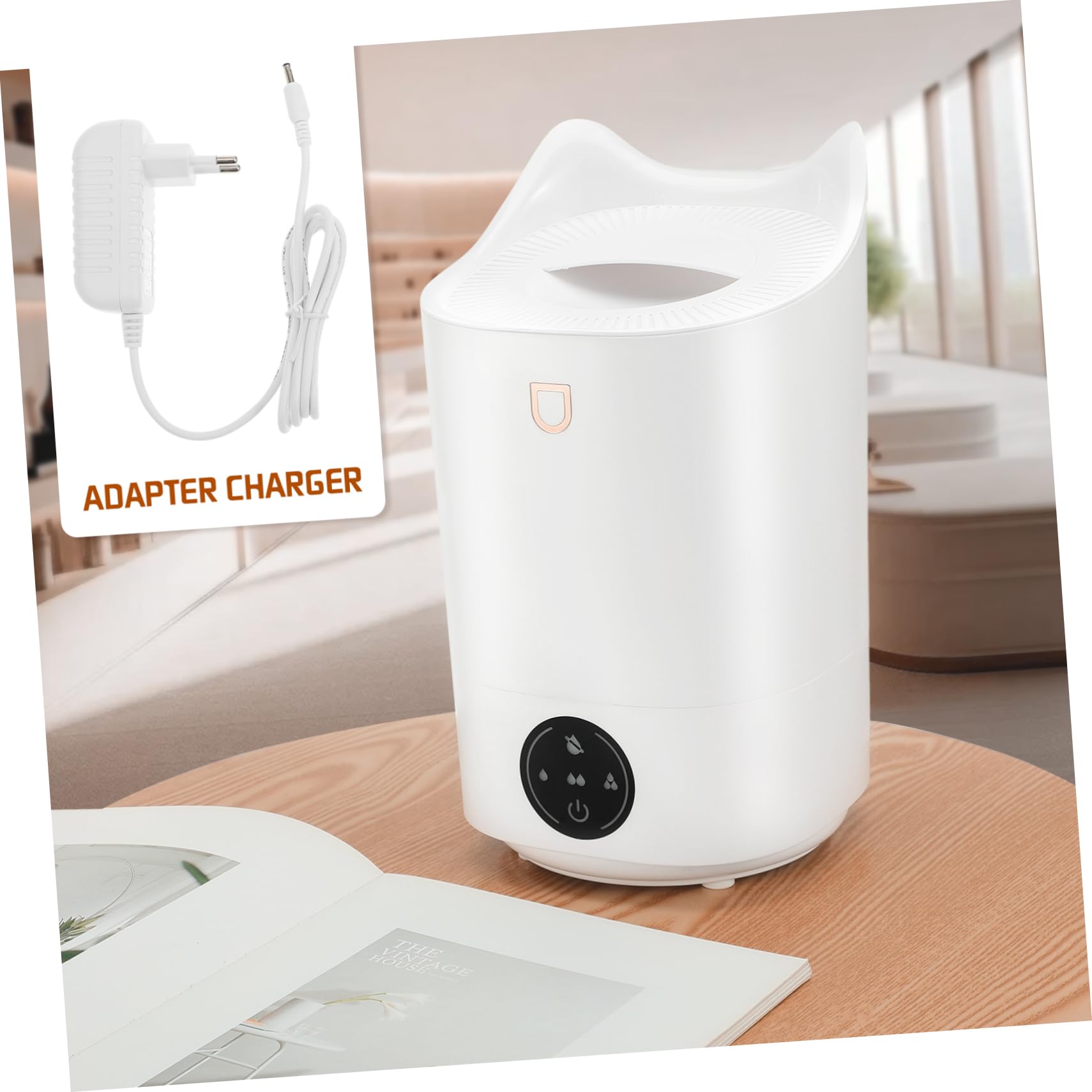 Umidificatore 3.1l Bianco in Plastico, Uso Silenzioso | Piccoli Ambienti e Ufficio, Spegnimento Automatico, Pannello Touch Intuitivo