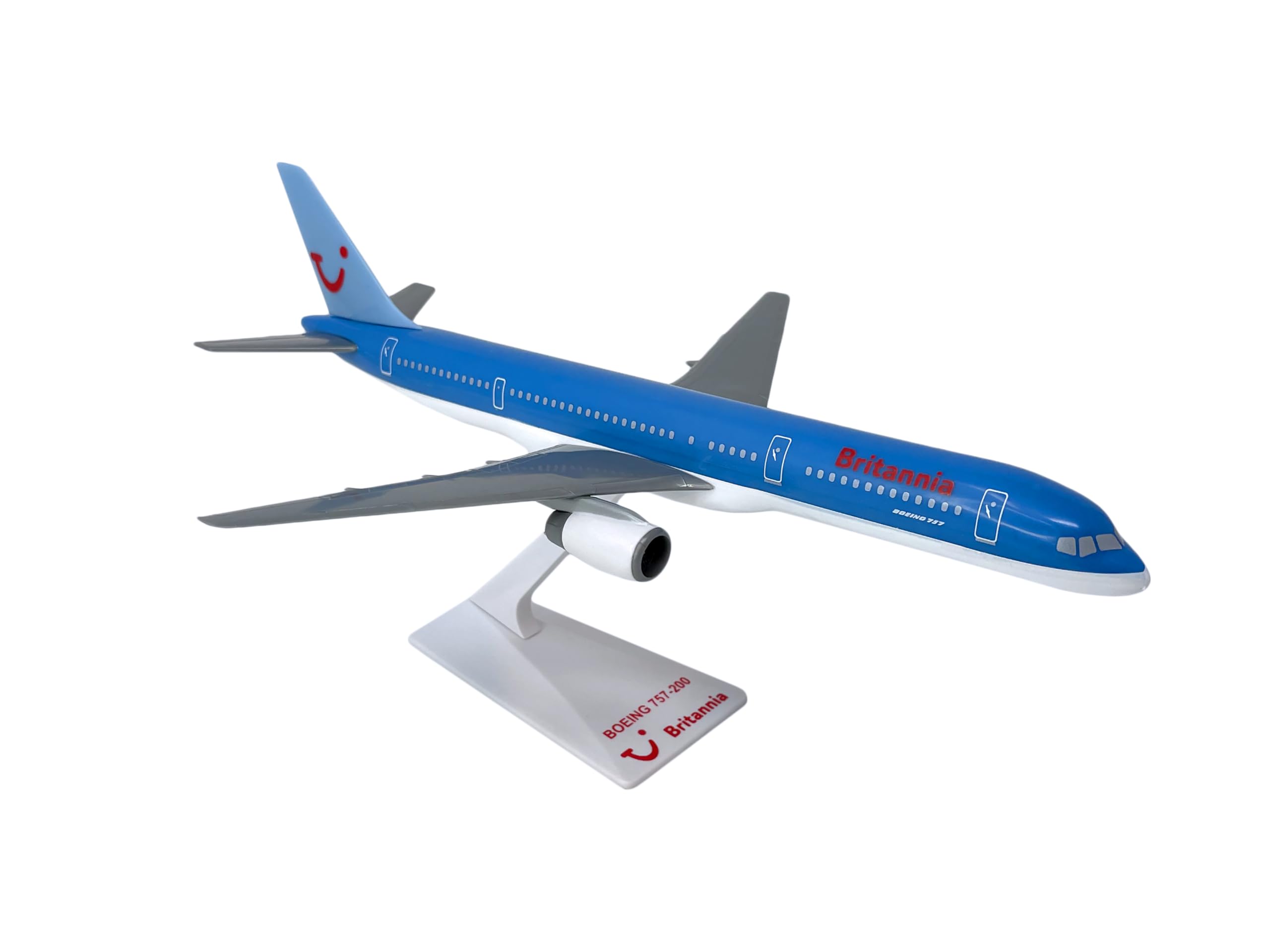 Flight Miniatures Britannia (NC) 757-200 1:200 Scale - Plastic Snap-Fit Model Airplane - Collectible Replica of Britannia Aircraft - Part# ABO-75720H-055
