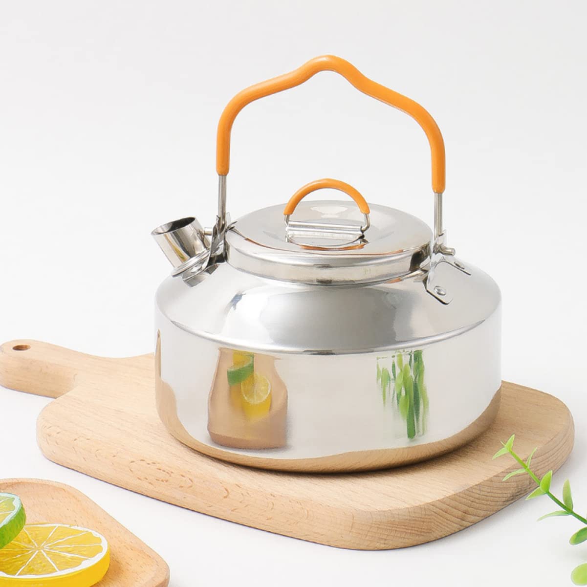 Hervidor De Agua Camping Multifunción Tetera Portátil Asa Para Acampar Picnic