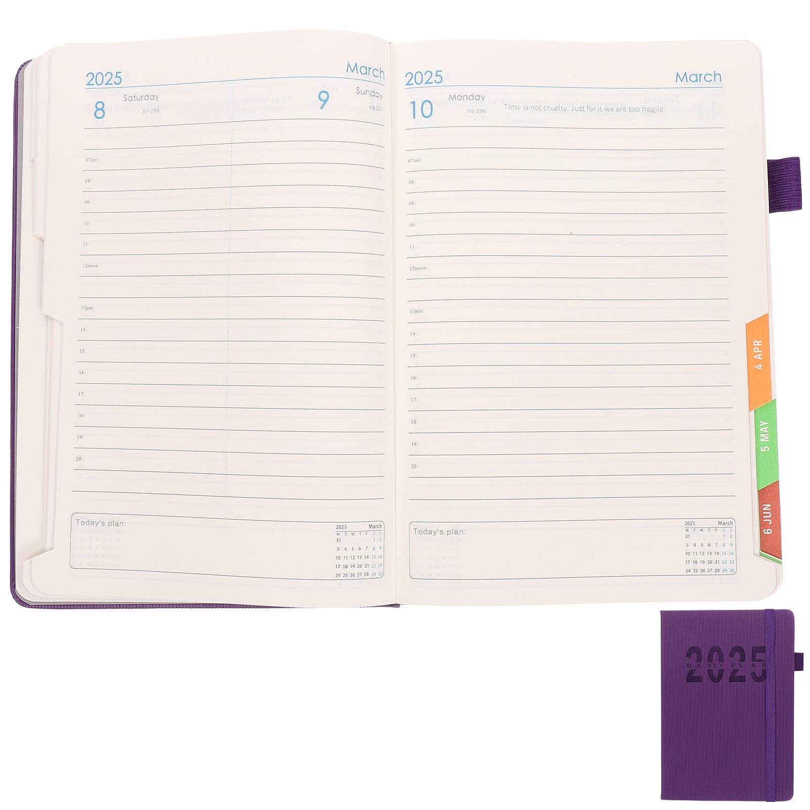 Alipis Agenda Mensile e Settimanale Quaderno Appuntamenti con Cinturino Portapenne Realizzato in Pelle Pu e Carta Resistente Design Elegante per Studenti e Lavoratori