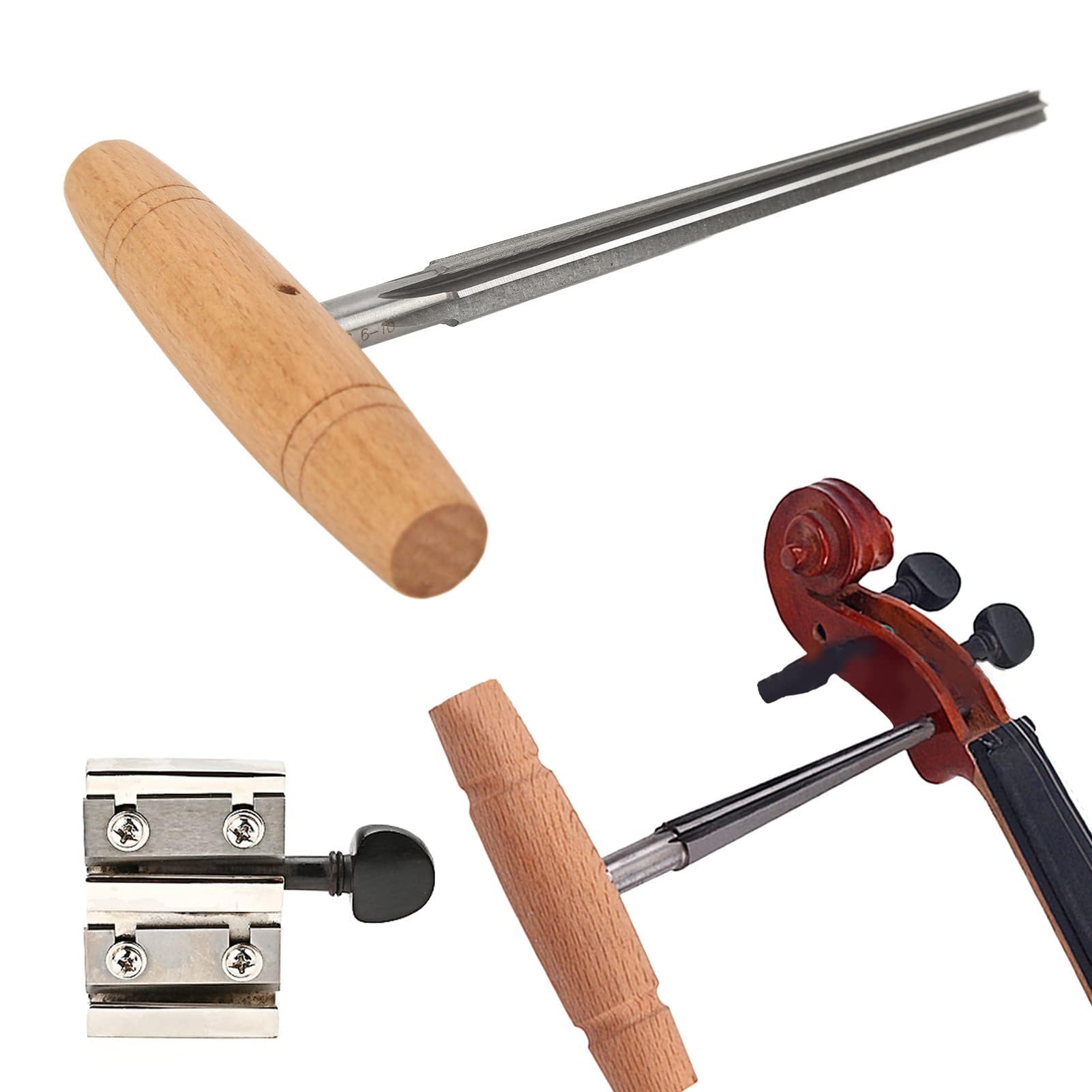 Ensemble d'outils pour Violon, Alésoir de Trou de Cheville de Violon, Ensemble d'Alésoir de Trou de Cheville de Violon de Rasoir pour Violon 3/4 4/4