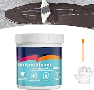 Polyurethane Waterproof Coating, Polyurethane Waterproofing and Leak Repair Eco-friendly Coating,Invisible Clear Waterproof Sealant, Tile Trapping Repair Wall Mending Agent Glue (Blue,300 G)