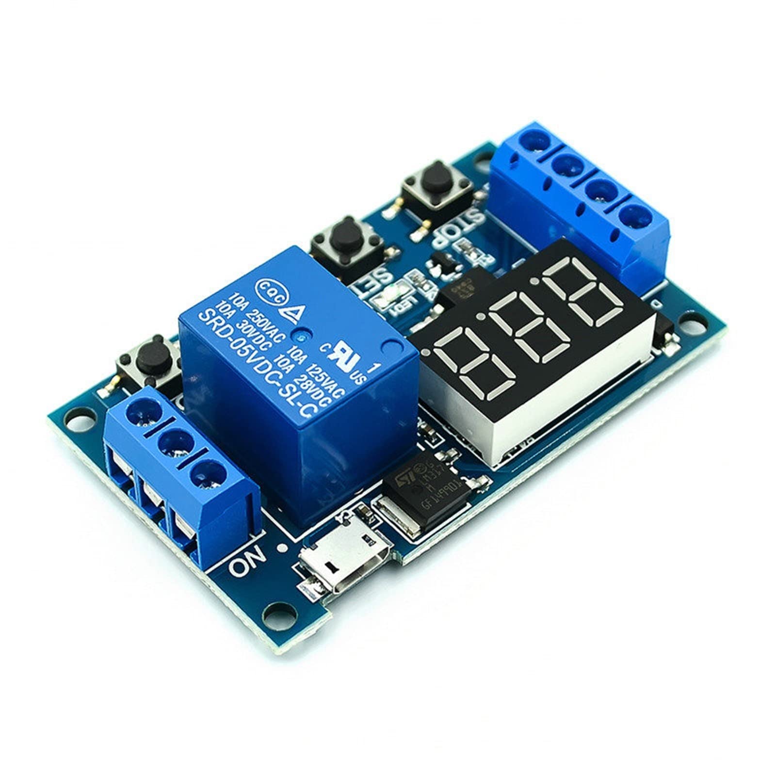 Ersatzteile DC 6–30 V Relaismodul, Auslöseverzögerungsschalter, Schaltkreis-Timer, einstellbare Zyklussteuerung, Ausschaltverzögerung, Zeitrelais, 6 V, 9 V, 12 V, 24 V
