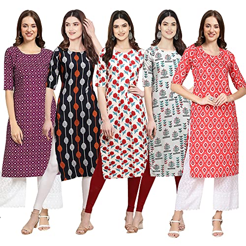 Image of Pinkmint Women's Crepe Regular Kurta