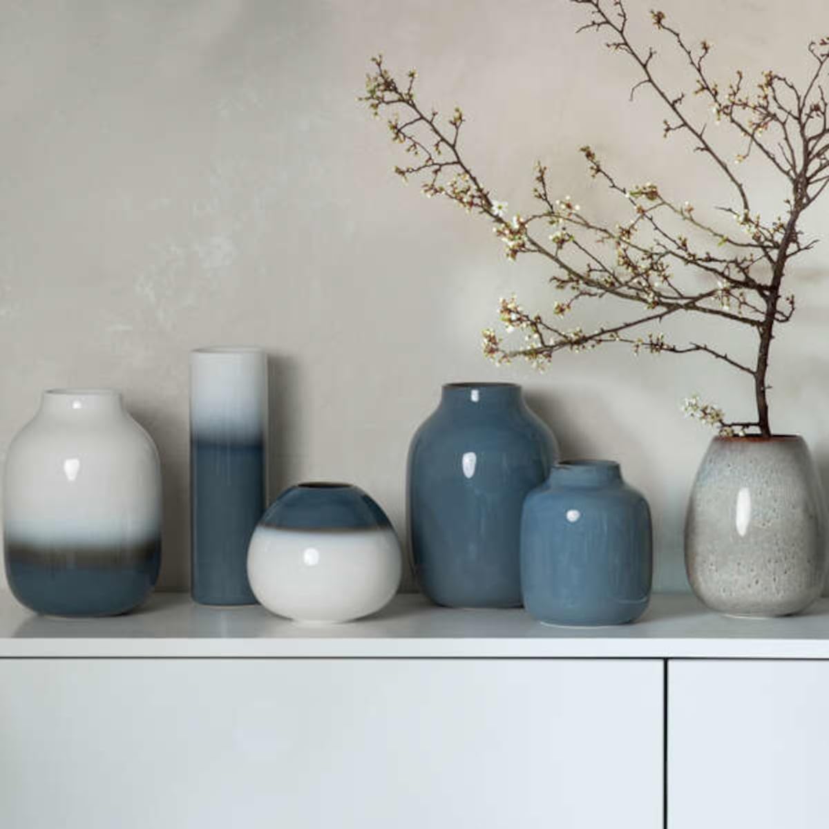 like. by Villeroy & Boch Lave Home - Grand Vase cylindrique, en grès