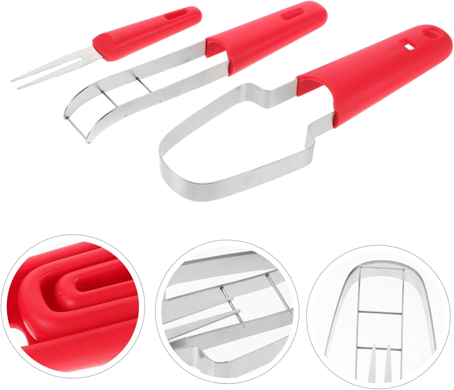 Cabilock Stainless Steel Watermelon Slicer for Uniform Fruit Cutting