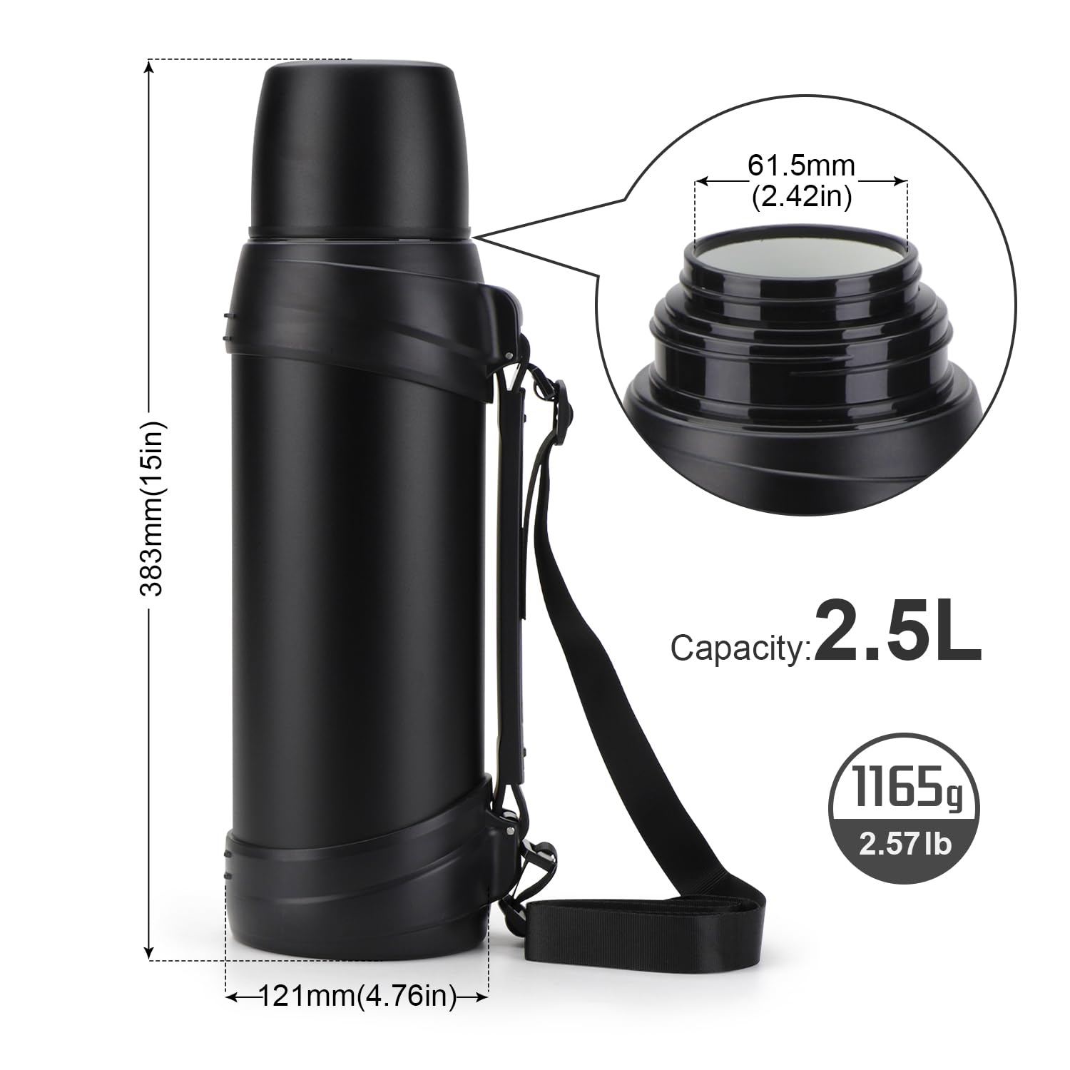 Amazon.com: 84oz/2.5L Large Coffee Thermoses for Travel