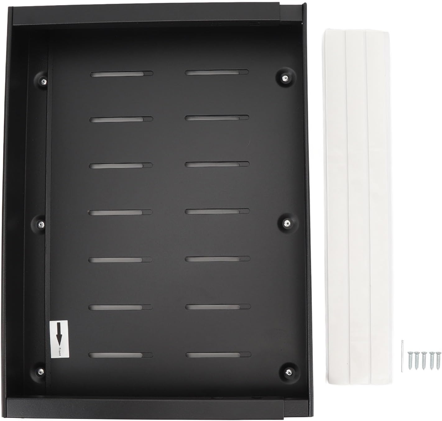 Flexible Retractable Storage Rack for Kitchen Drawer Organization Carbon Steel Material (Black)