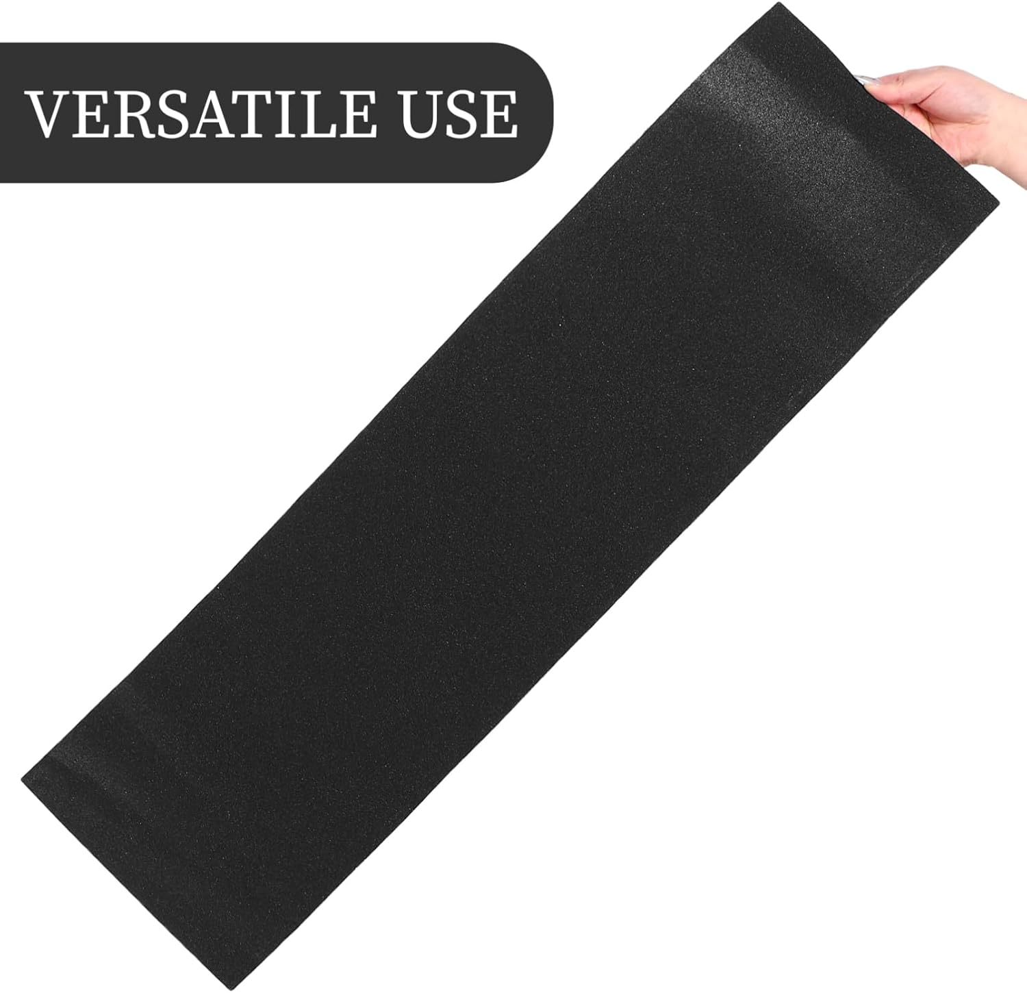 Sandpaper,Skateboard Sandpaper Sand Paper Tape Stickers Skateboard Accessories Anti-Skid Skateboard Decor Cuttable Skateboard Decor Anti Slip Decking Strips Black 80ab Sandpaper