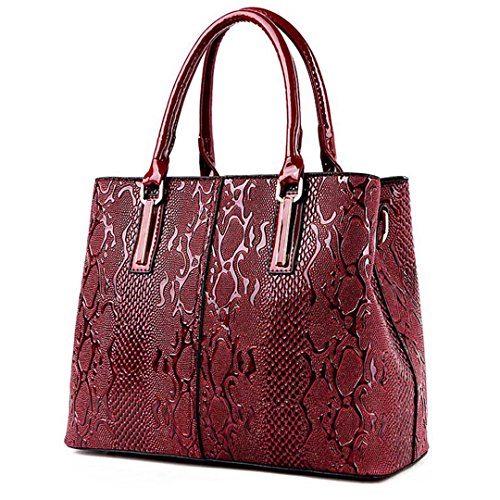 Frauen Weibliche Tasche Leder Handtaschen und Geldbörsen Damen Big Crossbody Taschen für Frauen Umhängetaschen Hand Sac A Main Femme Tote Rot