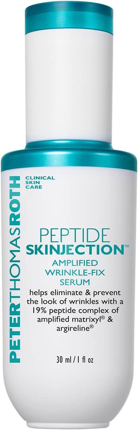 Peptide Skinjection™ Amplified Wrinkle-Fix Serum, Clinically Proven Refillable Serum for Anti-Aging and Loss of Firmness, Matrixyl and Argireline, For All Skin Types