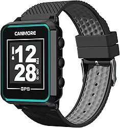 CANMORE Relógio de golfe TW-353 GPS - Dados essenciais do campo de golfe e folha de pontuação - minimalista e fácil de usar - Mais de 38.000 cursos gratuitos em todo o mundo - 4 ATM