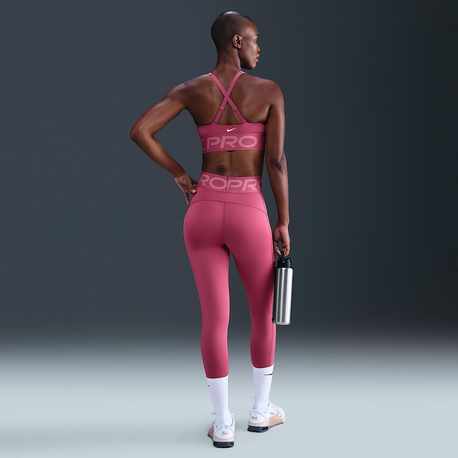 Nike Womens Pro Sculpt Dri-fit High-Rise 7/8 Leggings with Pockets - Image 3