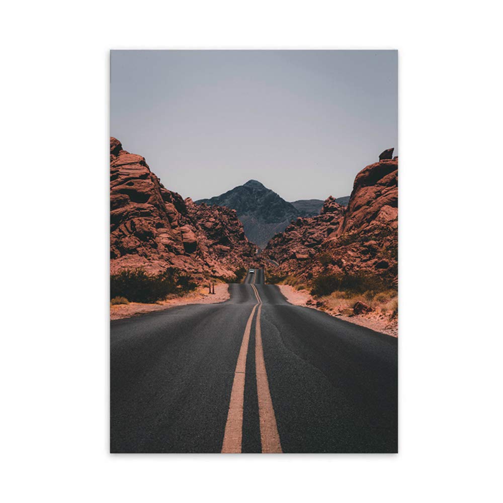 Cuadro de lienzo de calle de 21 x 30cm para decoración de interiores 4