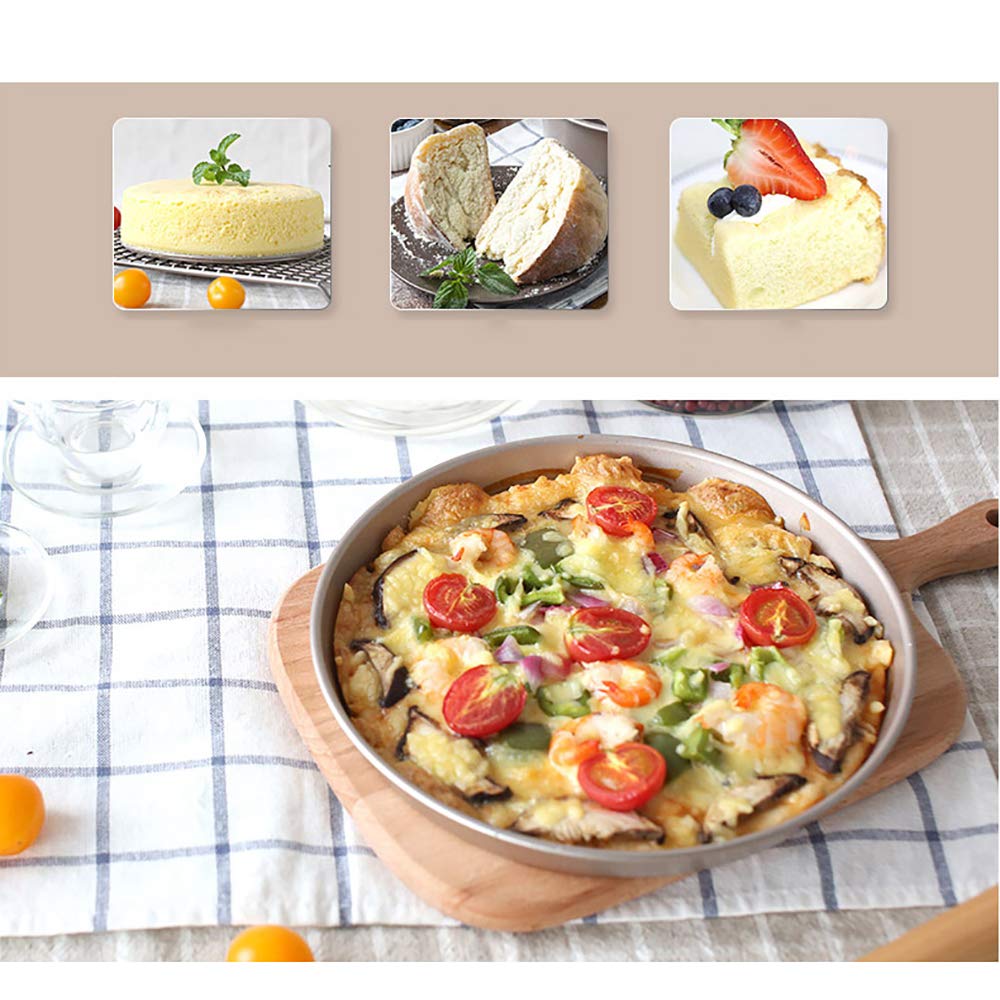 Juego de utensilios de cocina para hornear con molde para tartas, herramientas para hornear para principiantes y adultos, color negro