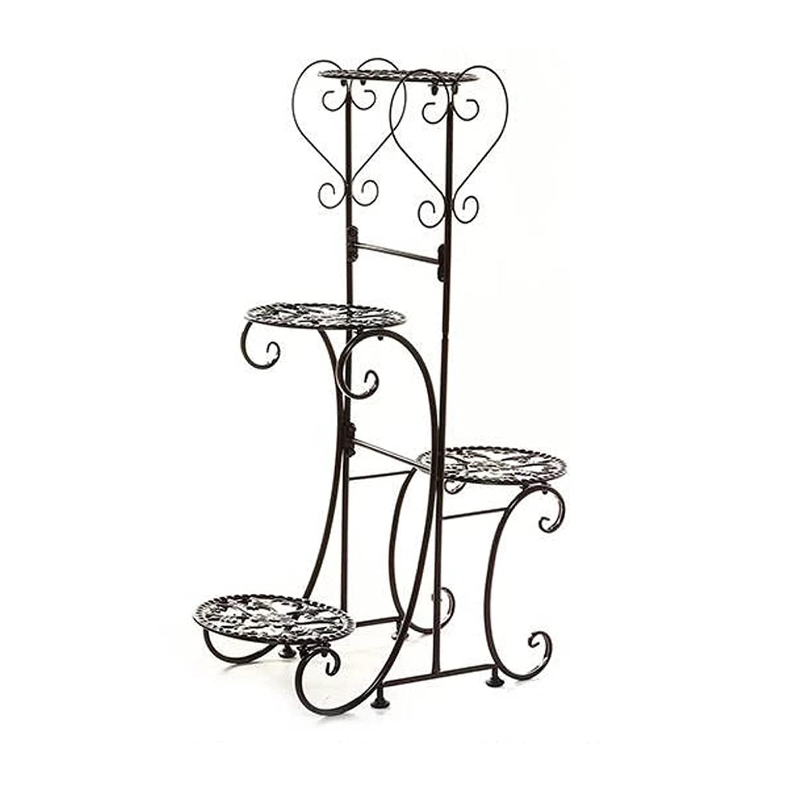 SnamicE Flower Stand Tricycle Plant Stand Flower Pot Cart Holder Rack for Home Garden Patio Plant Stand,