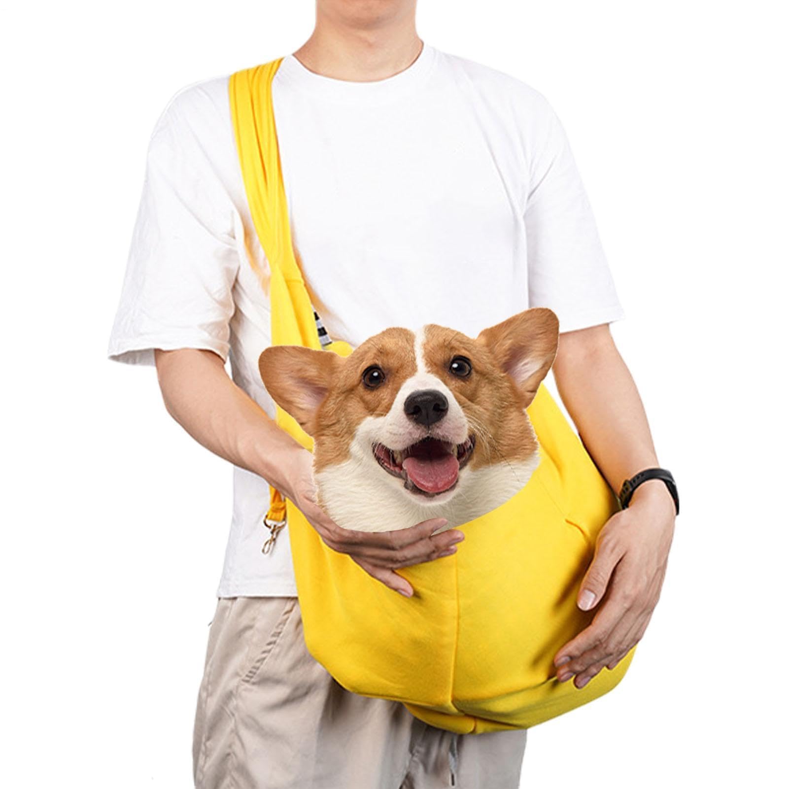 Transportador para perros pequeños y gatos, bolsa reversible para perros pequeños, bolsa ajustable para mascotas, transportador manos libres para viajes, caminar al aire libre