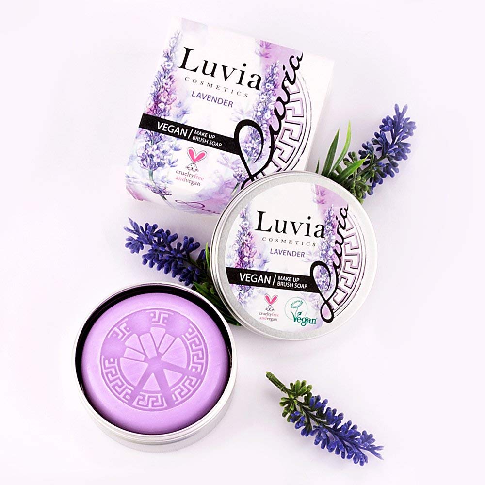 Luvia - Nettoyant pour pinceaux de maquillage - Savon pour pinceaux de maquillage - Savon mélangeur de beauté - 100 g - XXL - Nettoyant pour pinceaux de maquillage