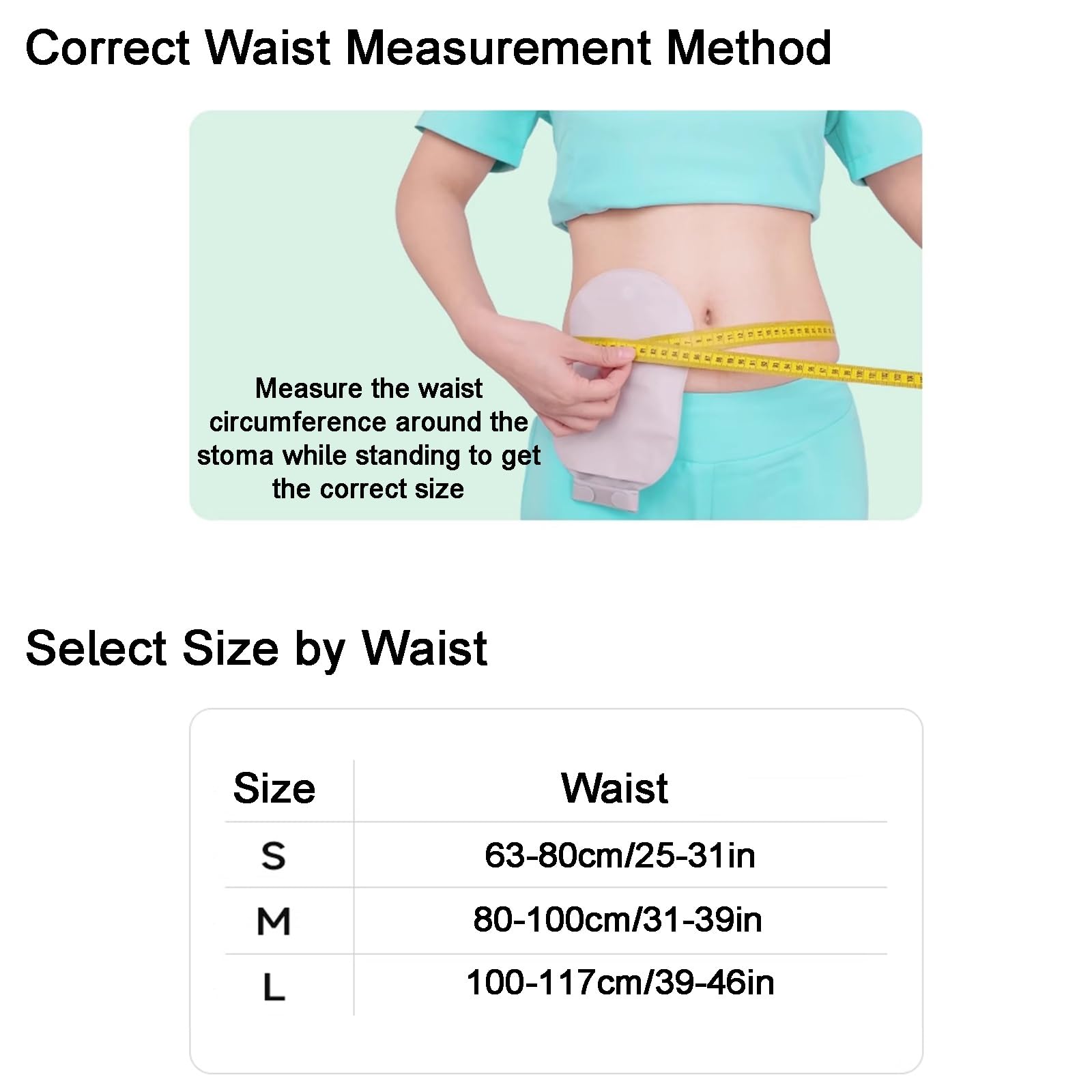 Fascia Addominale Post Operatoria, Fascia Lombare Donna, con Tasca Protettiva e 40 Sacche per Stomia, con Clip per Telaio, Unisex, per Uso Post-colostomia(L)
