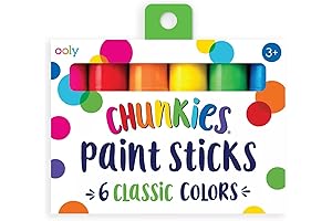 Ooly Chunkies Washable Paint Sticks for Toddlers 2-4 Years