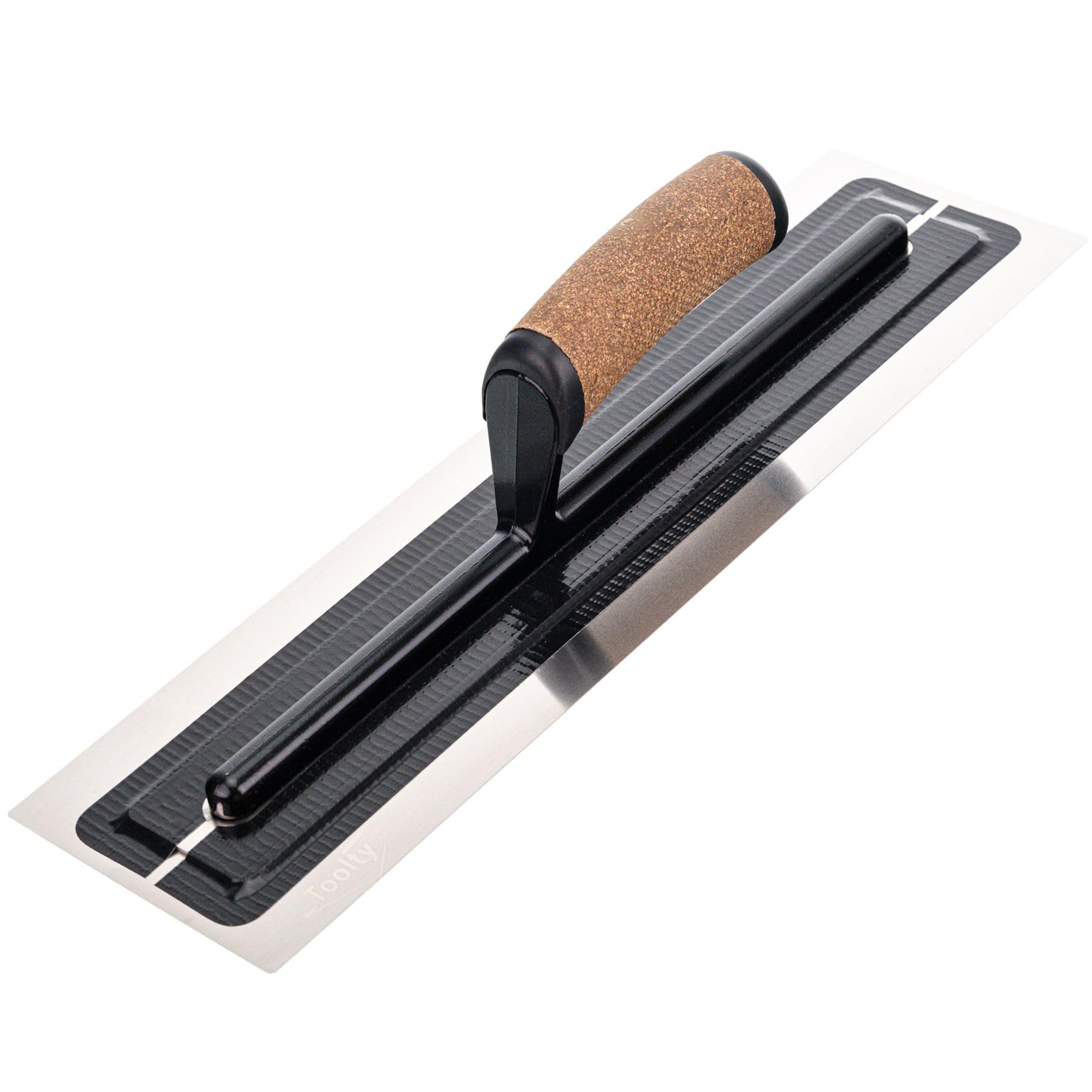 Truelle flexible avec poignée en liège – Acier inoxydable – 110 x 410 mm