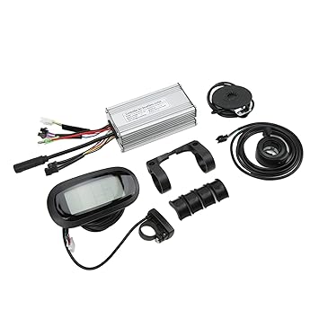 Adium Electric Conversion Kit, Multifunctional LCD4 Display Ordinary Connector Electric Bike Brushless Controller Kit for Electric Scooter