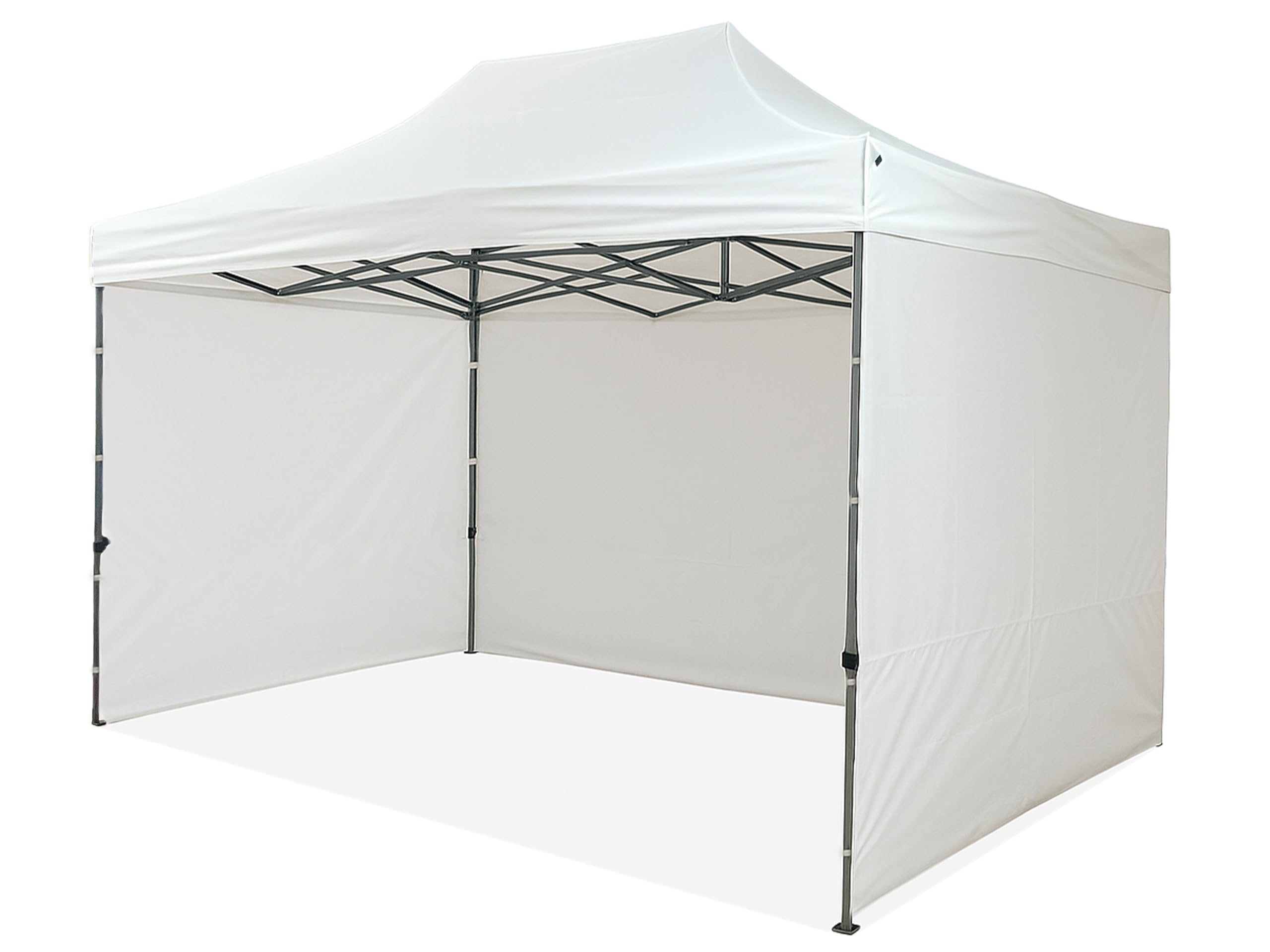 Gazebo Pieghevole Impermeabile 3x4,5 m Struttura Acciaio con Pareti Laterali