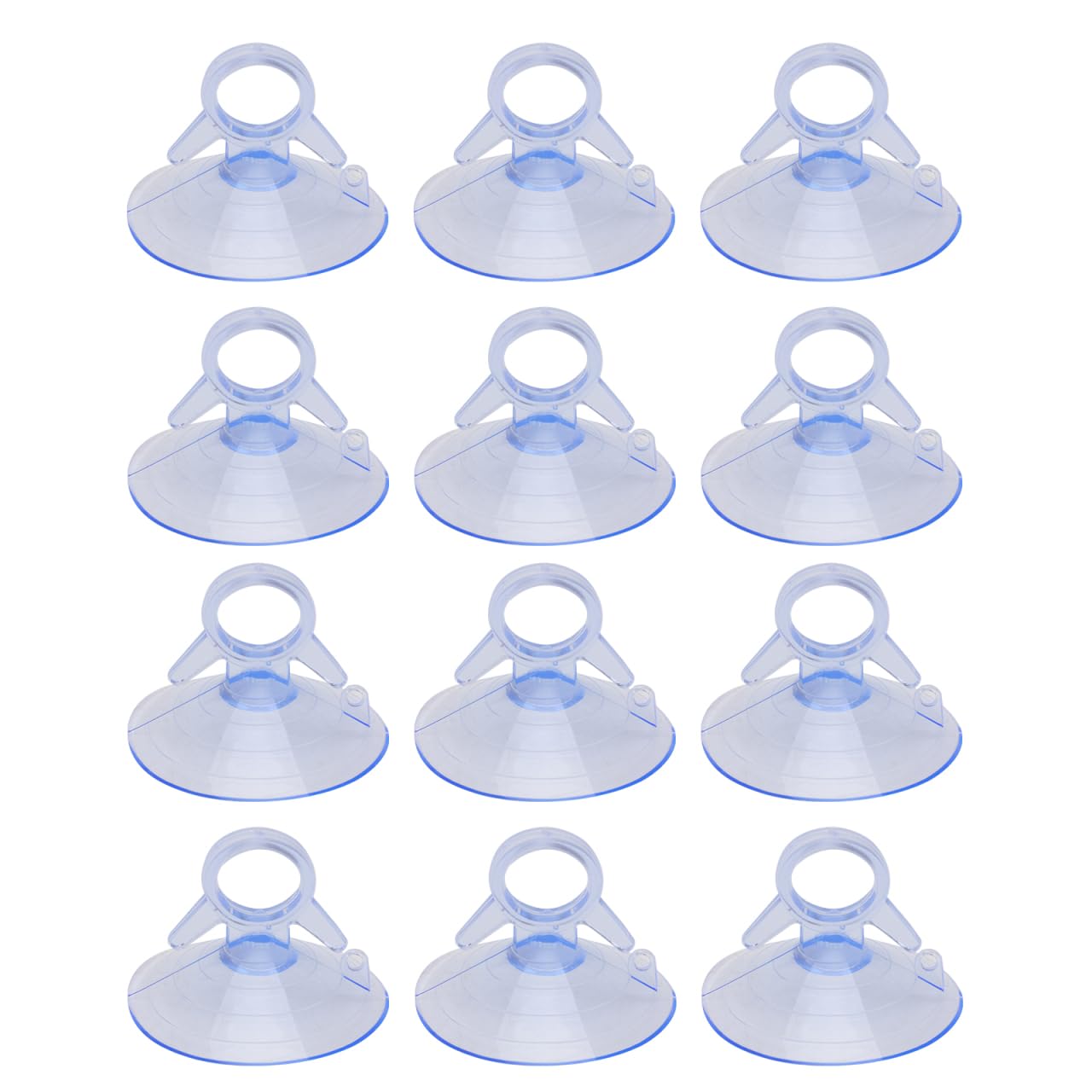 Homoyoyo 12PCS 45MM PVC Suction Cups with Loops, Versatile Fixed Glass and Window Suckers for Aquariums