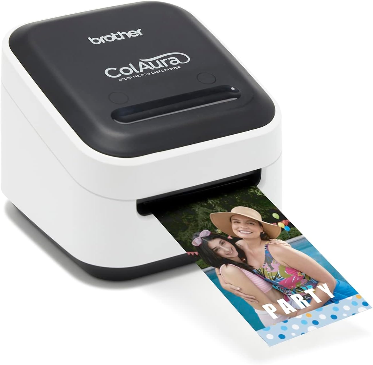 Brother ColAura VC500W Color Photo and Label Printer, White
