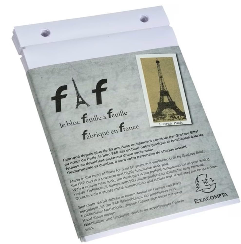 EXACOMPTA Recharges FAF 16x10cm N°2 uni Boîte de 5