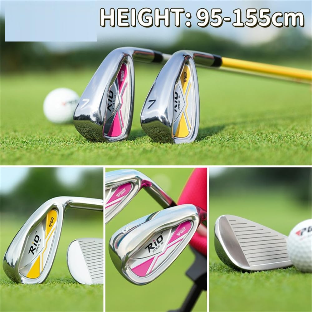 Cuña de arena de golf #S/#7 palo de hierro con eje de carbono 38/54 grados para diestros, niños, niñas, principiantes, palos de palo único