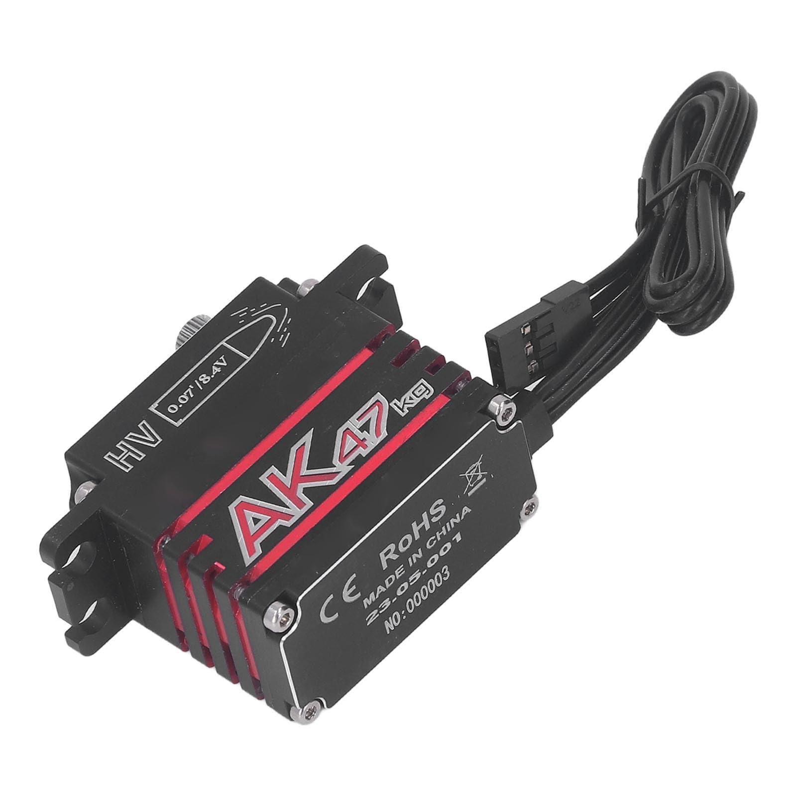 Dilwe Servo digital de alta tensión sin escobillas para reequipamiento de coches teledirigidos 1/10 1/8 (180 grados)