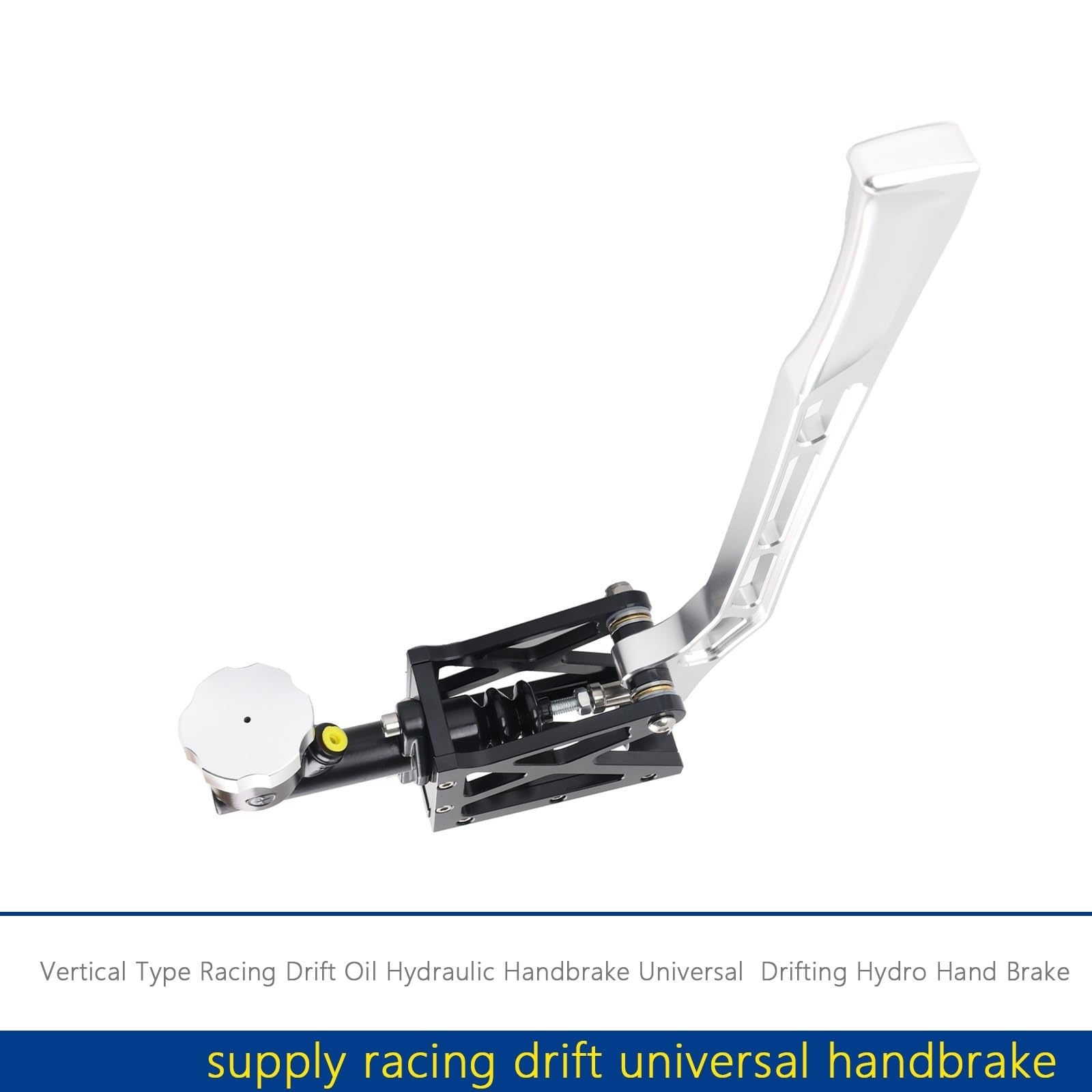 Universal Car Racing Drift Vertical Type Racing Drift Olej hydrauliczny hamulec ręczny Hydro hamulec ręczny E-Brake srebrny