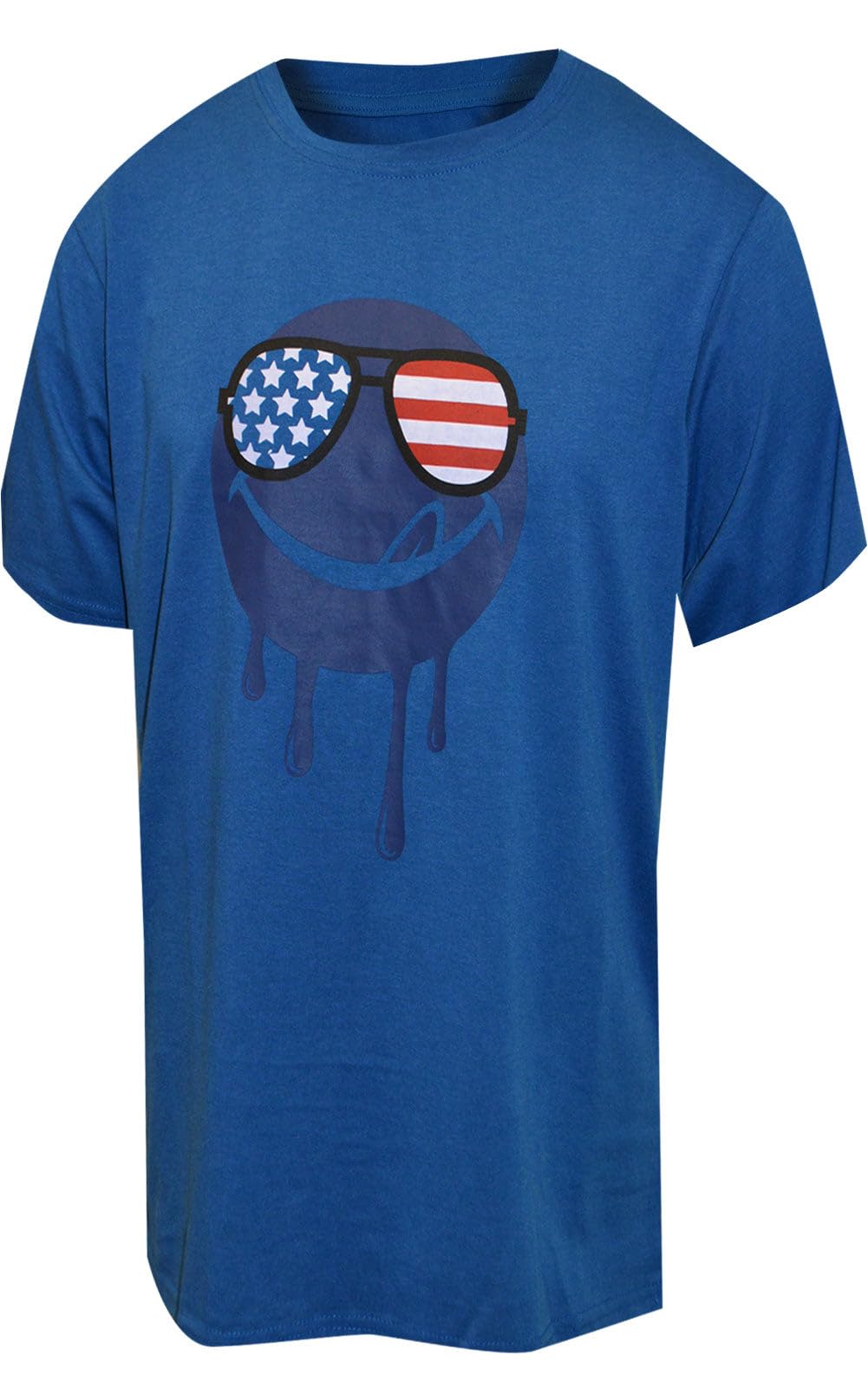 Joe Boxer Mens Loungewear USA Drippy Licky Blue Short Sleeve Tee