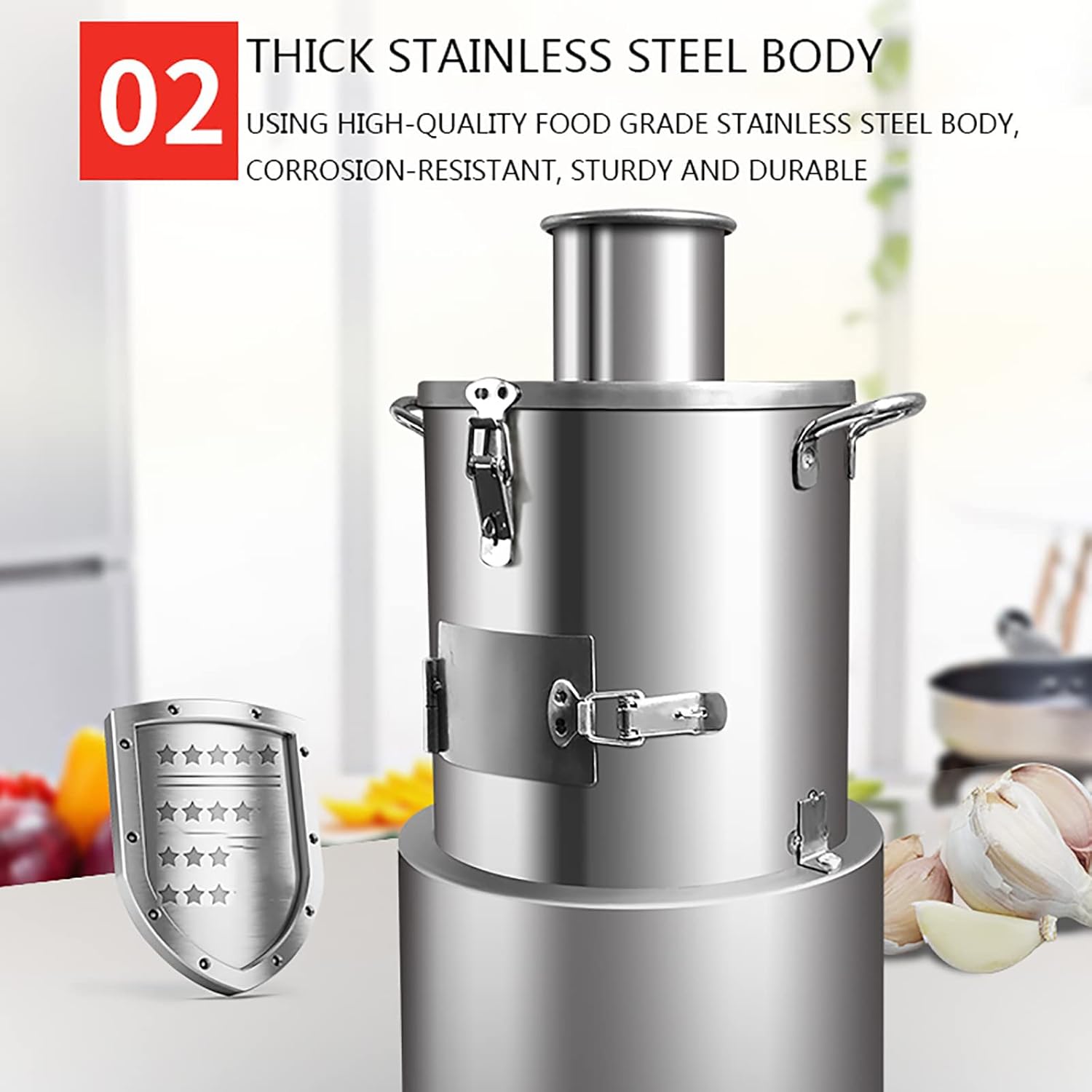 Electric Whole Garlic Peeling Machine 30kg/h Garlic Peeler Commercial Automatic Garlic Separator Garlic Peeling Machine for Restaurants, Barbecues, Hotels