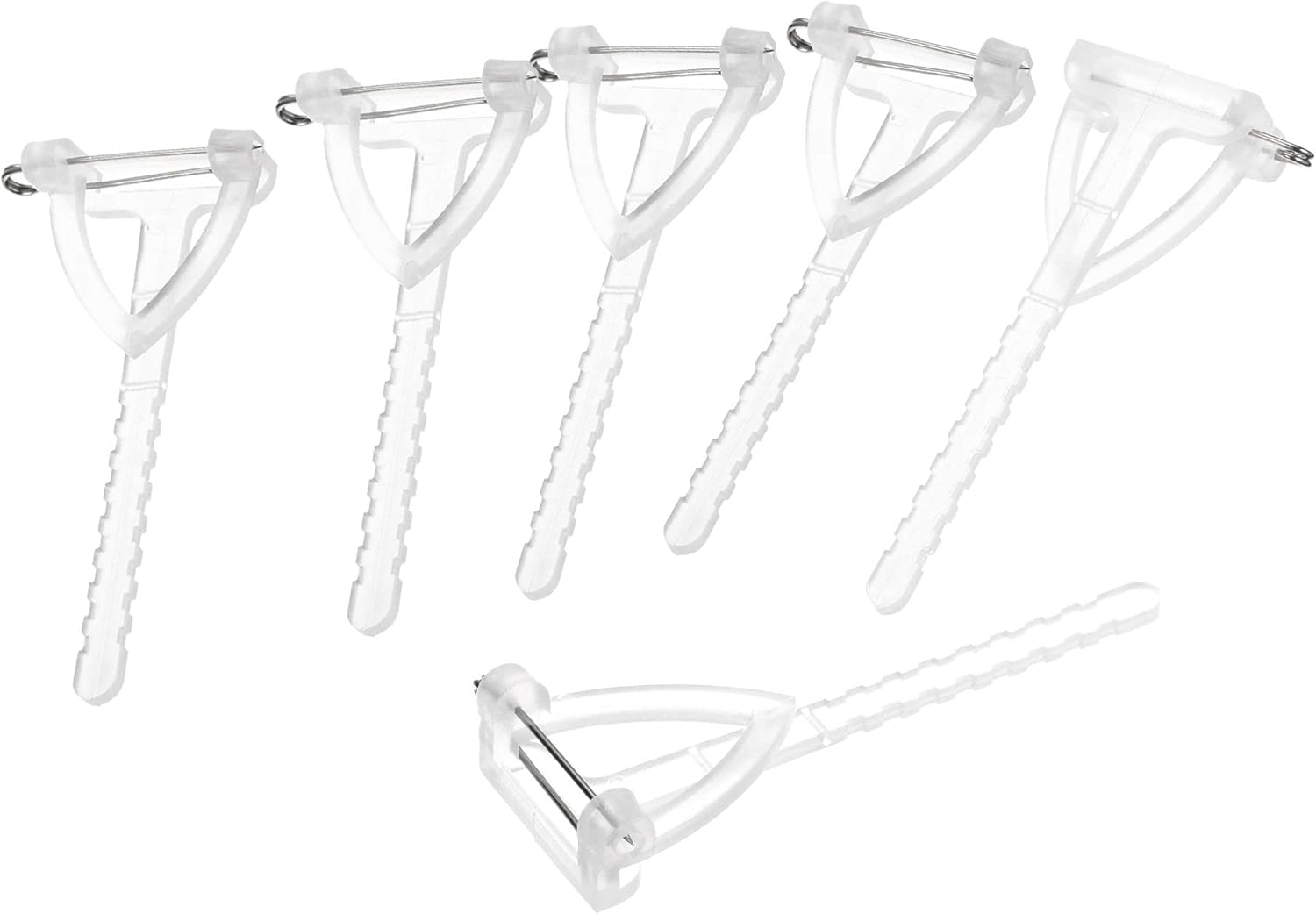 MECCANIXITY Plastic Safety Pins Corsage Buttonhole for DIY Wedding Flower Bridegroom Brooch, White Pack of 150