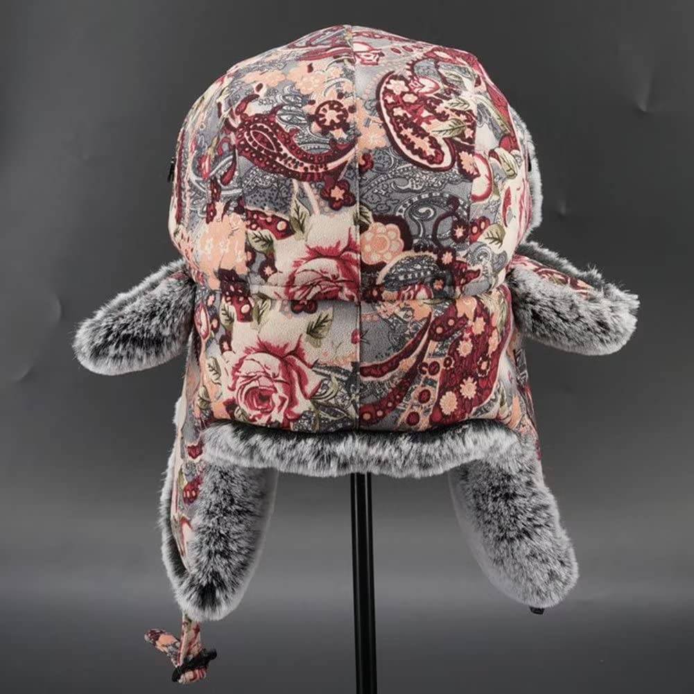Inverno Sci Cappello in Pelliccia Sintetica Berretto Russo Cappello con Paraorecchie Uomo Donna