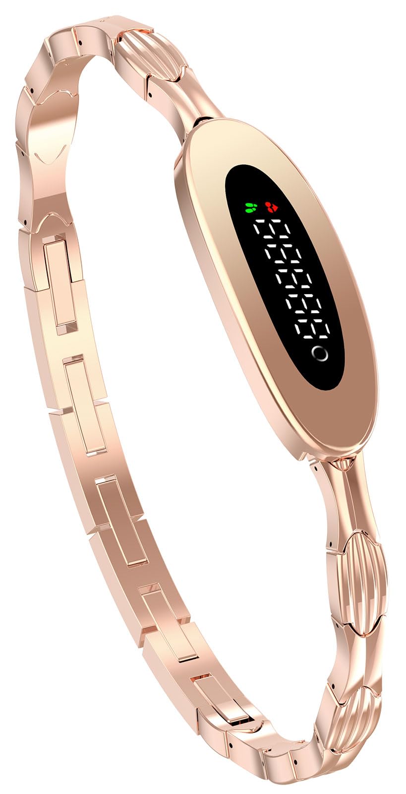 Findtime Schmal Damen Aktivitätstracker Fitness Tracker Smart Bracelet IP68 Wasserdicht Herzfrequenz Gold