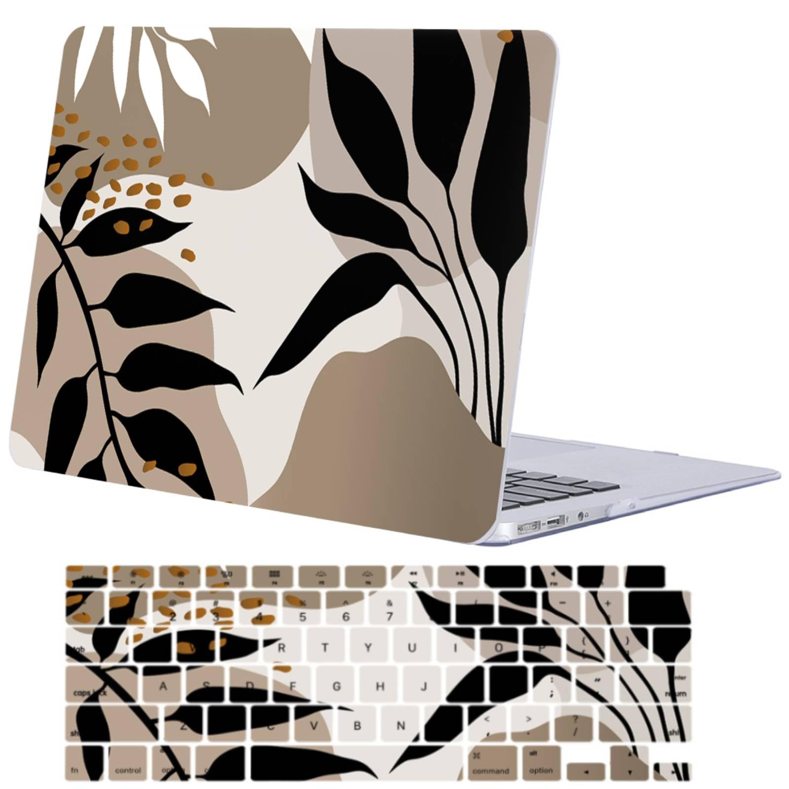 Carcasa MacBook Air 13 A1932 estilo palmera marrón para entornos de oficina y cafetería 8