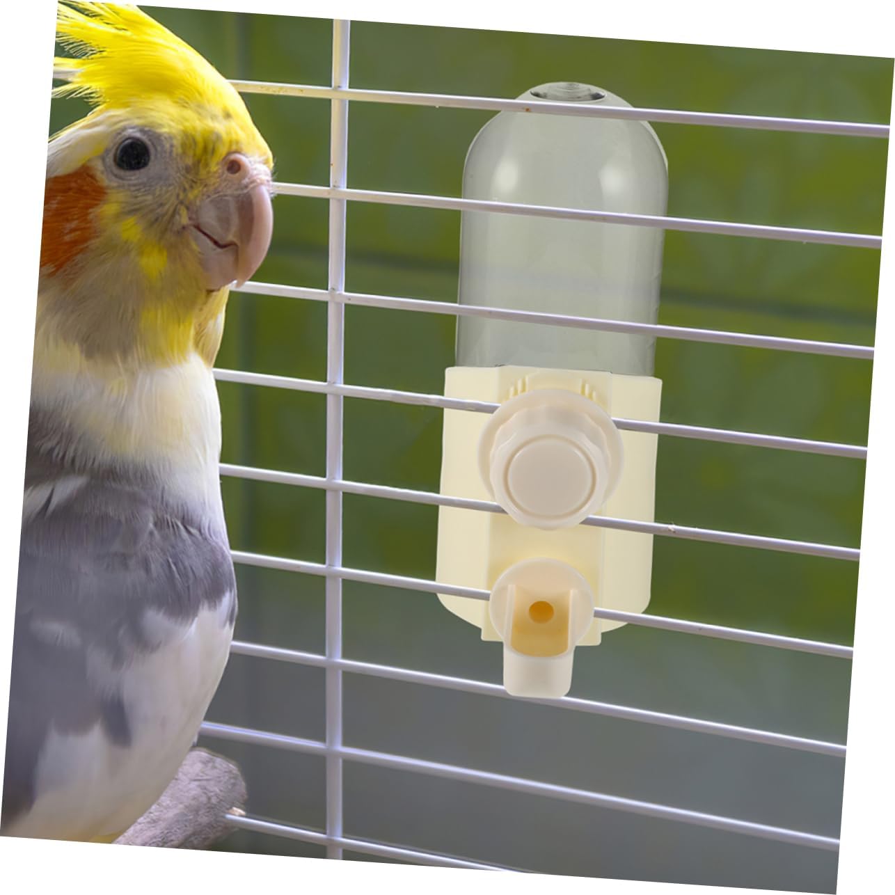 VANZACK 2pcs Bird Water Dispenser Automatic Pet Watering Device for Pigeons Parrots and Small Animals Easy to Clean and Maintain Integrated Food Trough for Bird Cages