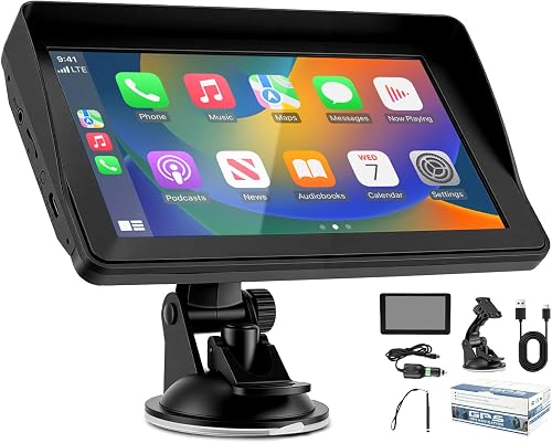GPS Navigation Voiture 7 Pouces 2026 – Cartes Europe, Mis…