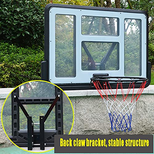 Langwei Basketball Goals Wall Mounted, Adult Adjustable Basketball Wall-Mount Hoops And Goals With Pc Backboards And Net For Kids & Adults Outside Indoor Use #TOP3