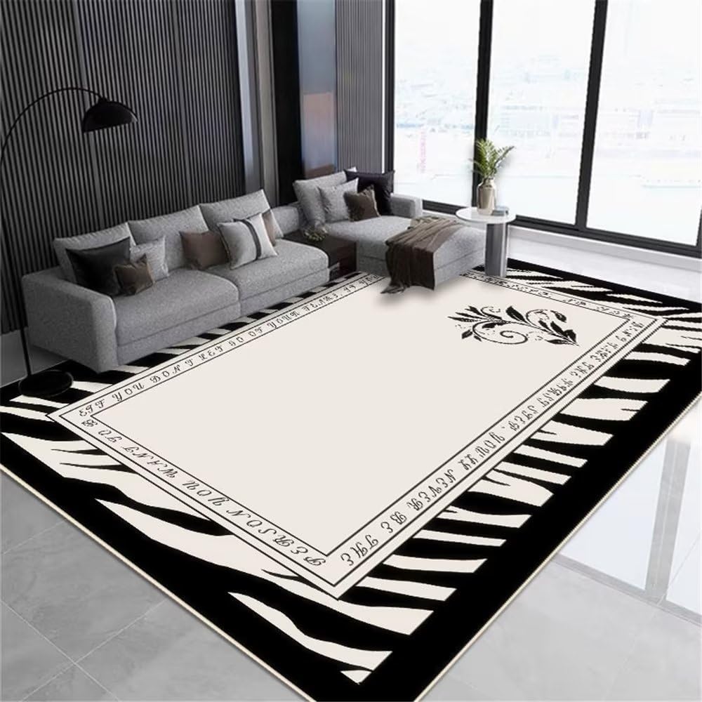 Tapis salon gris moderne pour une décoration de chambre minimaliste