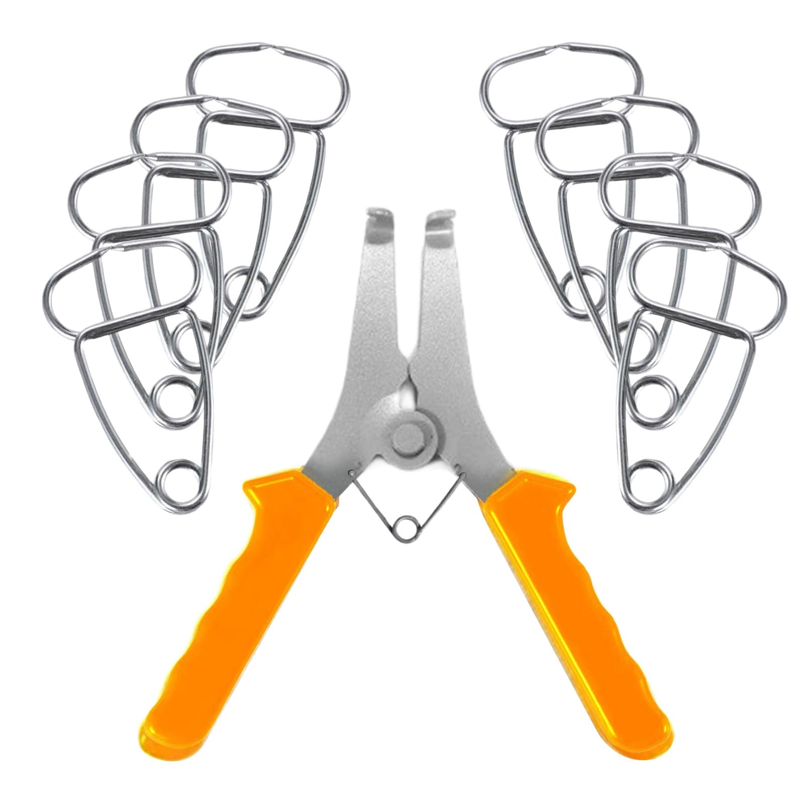 Geavonyg Yellow Rust Proof Spring Clamps Spring Plier For Woodworking Ensures Efficient Operate Fast Release Clamp