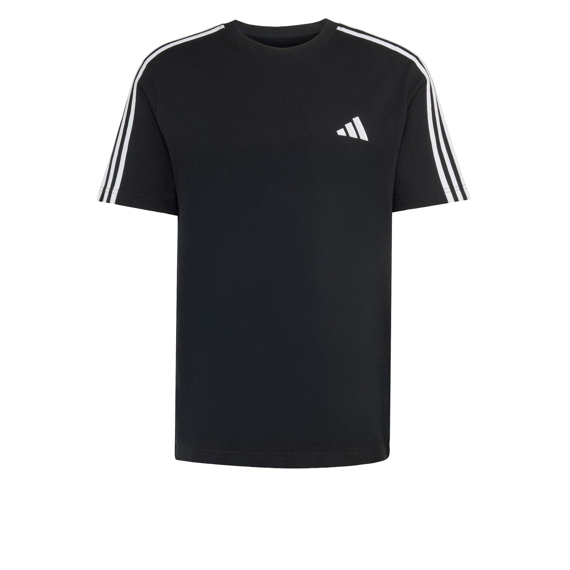 adidas Men T-Shirt Essentials 3-Stripes in Jersey, con Logo sul Petto a Sinistra