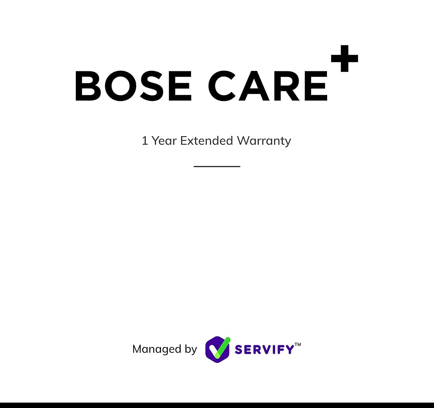 Bose Extended Warranty (1year) Brand Authorised Plan for Bose