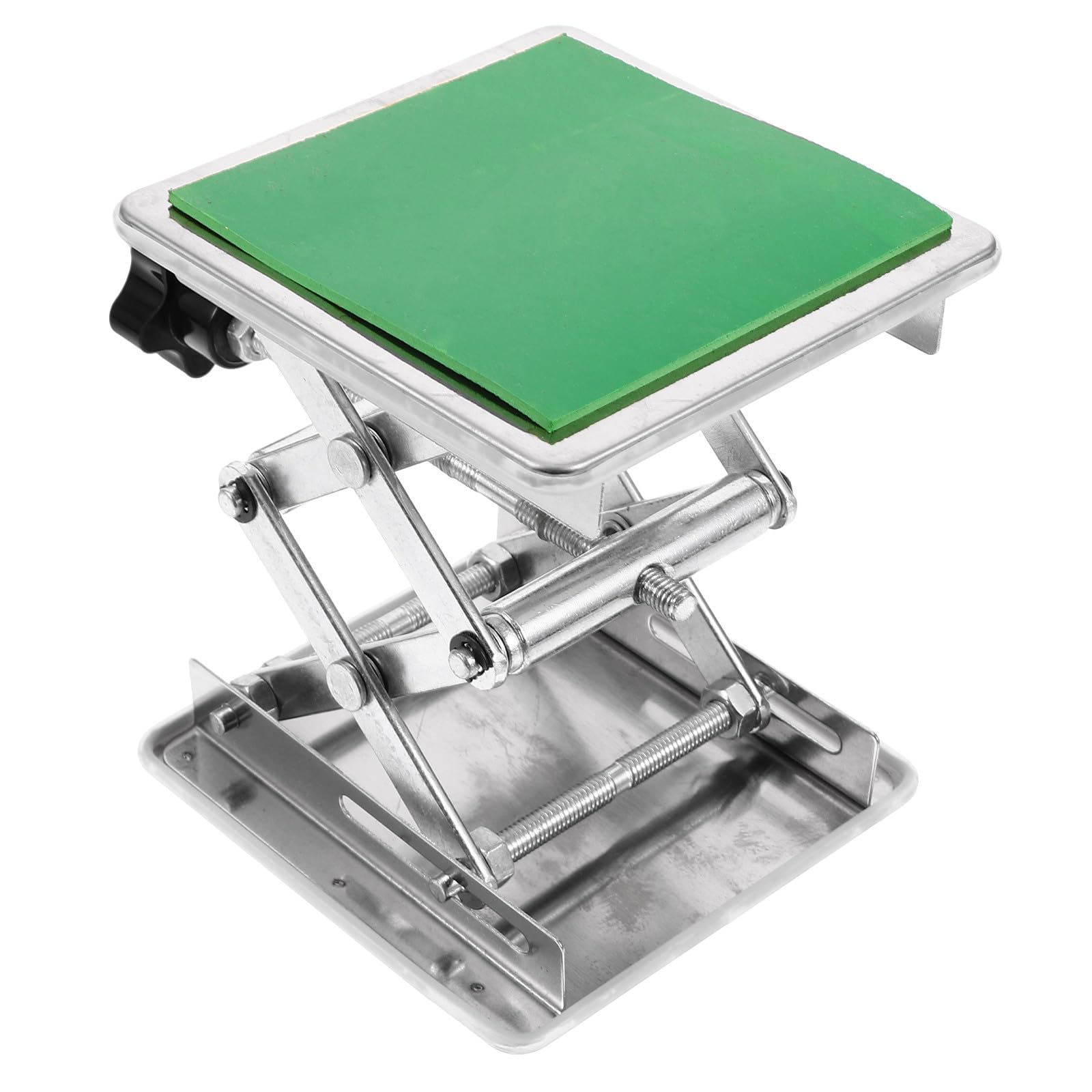 Mesa de laboratorio portátil de acero inoxidable ajustable de 7.5 pulgadas de altura para banco de trabajo de 28.5 pulgadas, soporte pesado para tories y Worhops