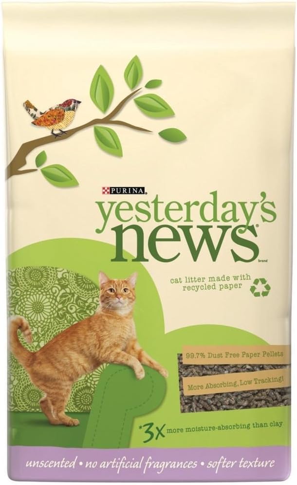 Yesterday's News Cat Litter NonClumping Unscented 26.5